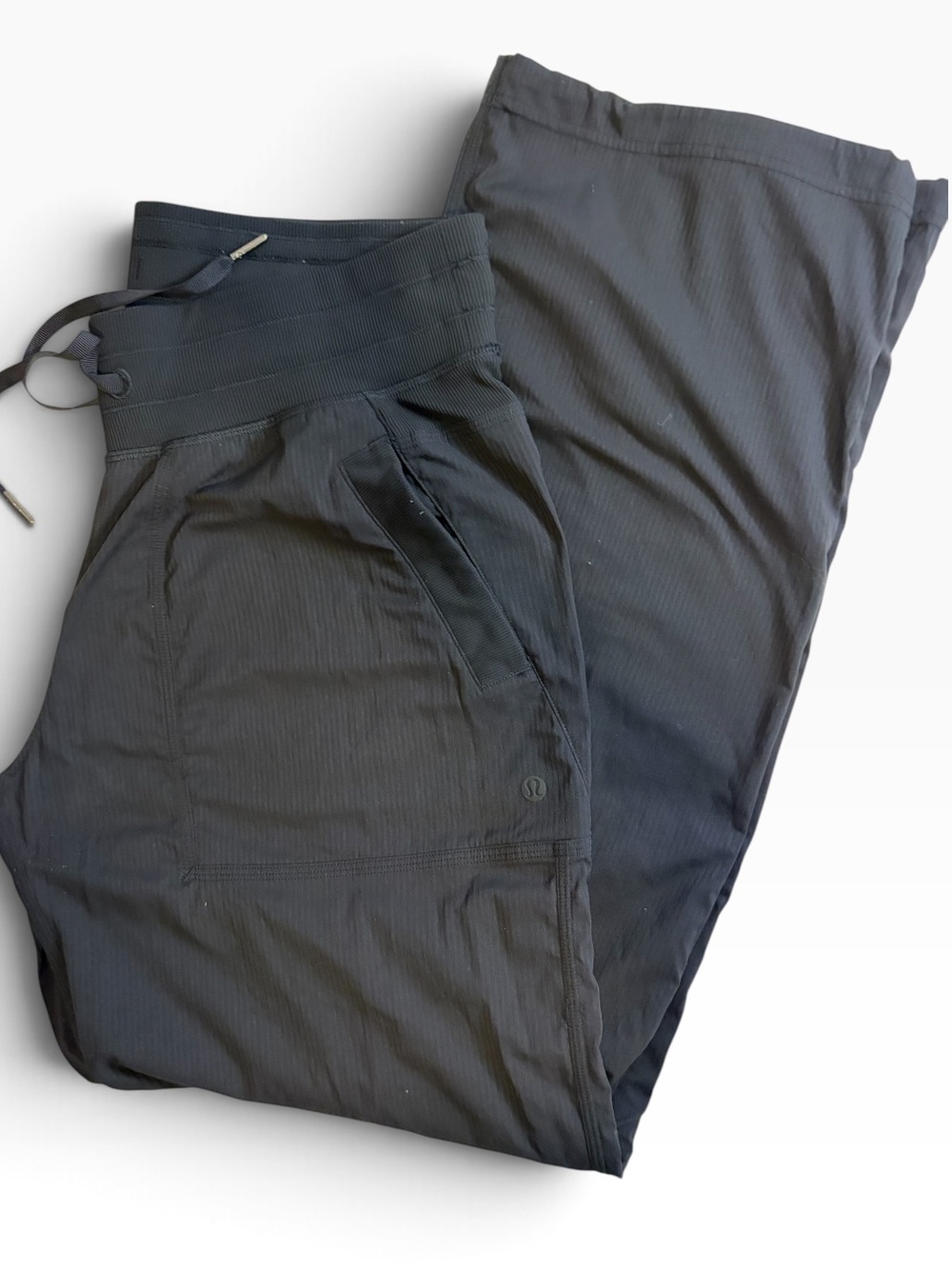 lululemon Dance Studio Pants Women’s 8 Black Drawstring Wide Leg